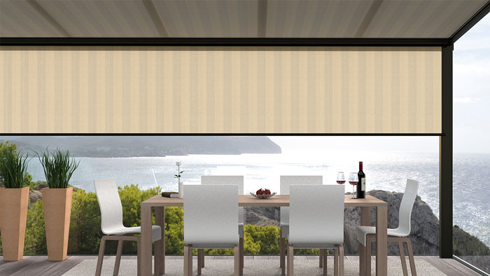 Markisen für Glasdächer und Pergolen